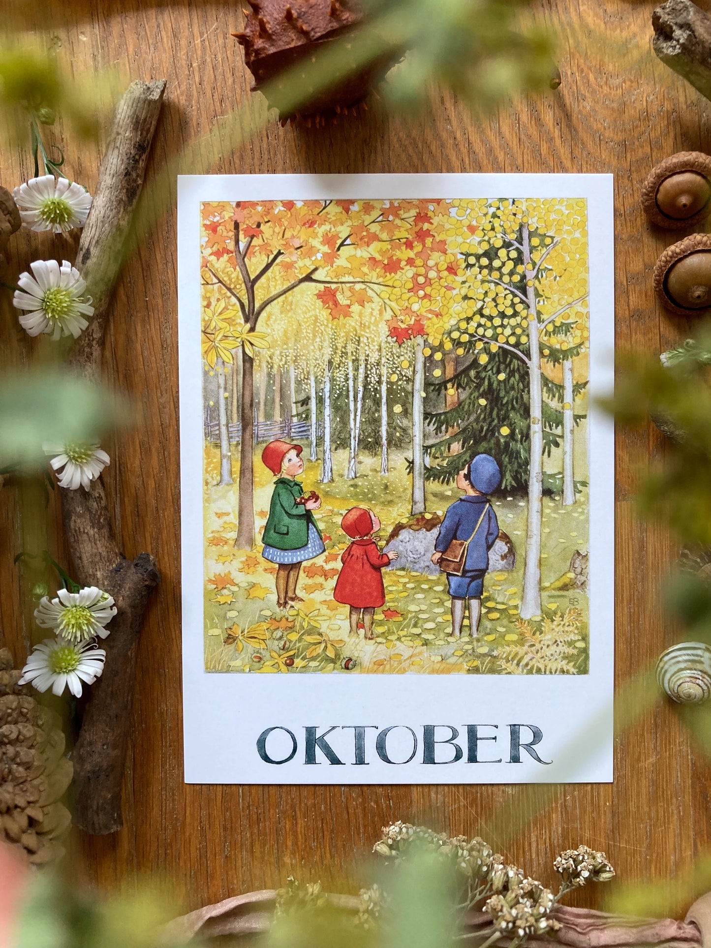 Monatskarten - Set von Elsa Beskow