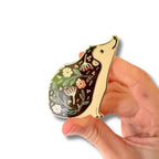 Emaille-Pin Igel be soft von Esther Bennink, Ansicht 2
