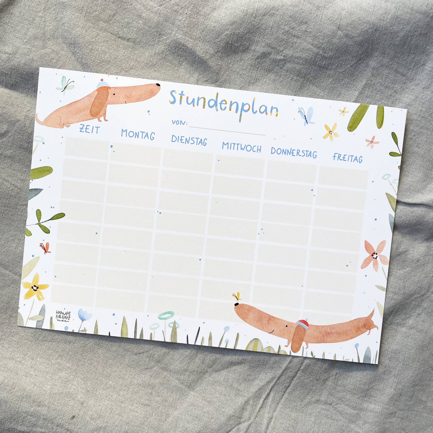 Stundenplan - Dackel