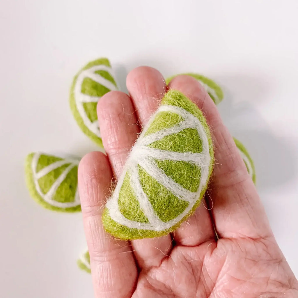Limettenscheibe aus Filz von Sewing Seeds Play