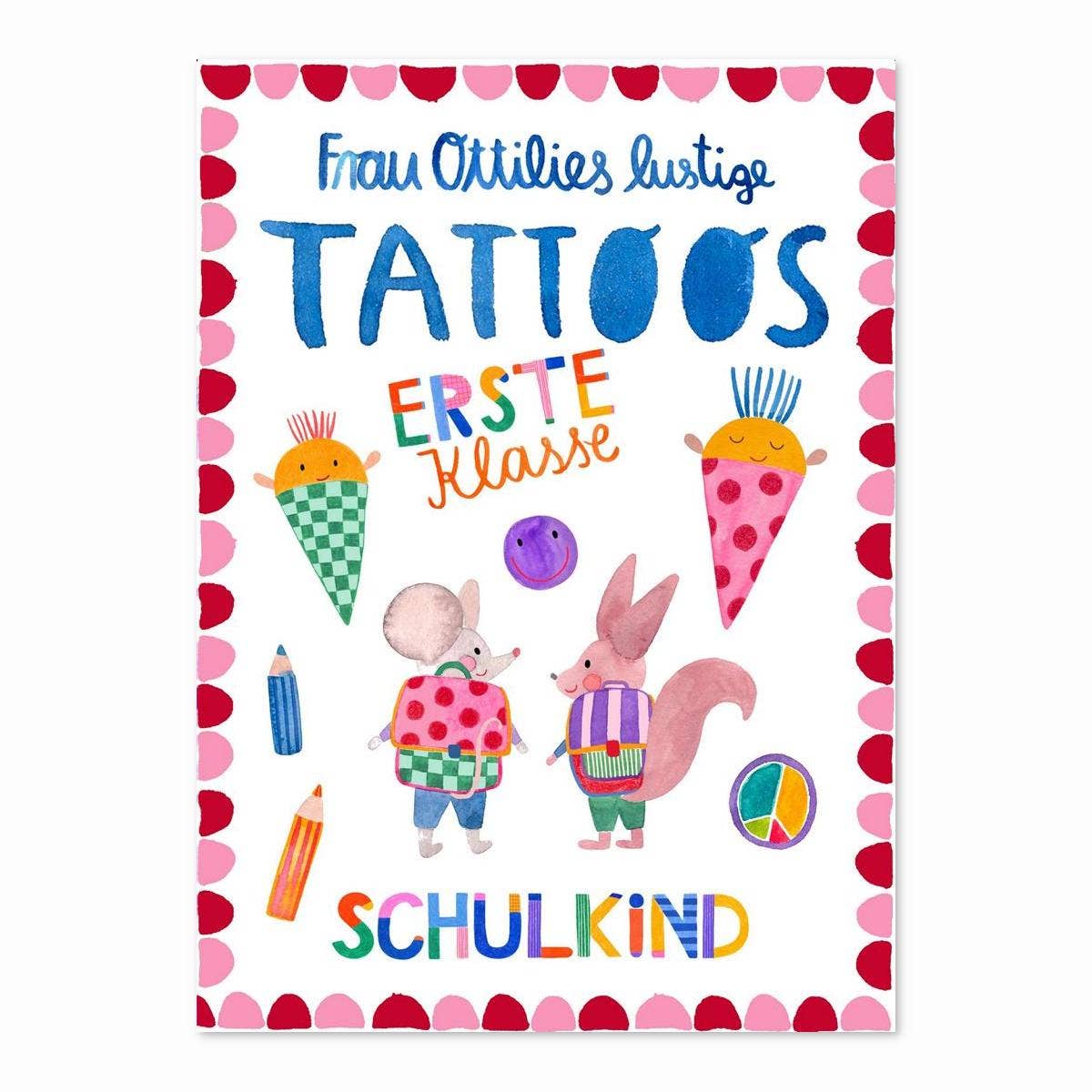 Kindertattoos Schulkind von Frau Ottilie