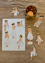 Bastelbogen Lucia-Mädchen von Tall Hat Tales, Ansicht 2