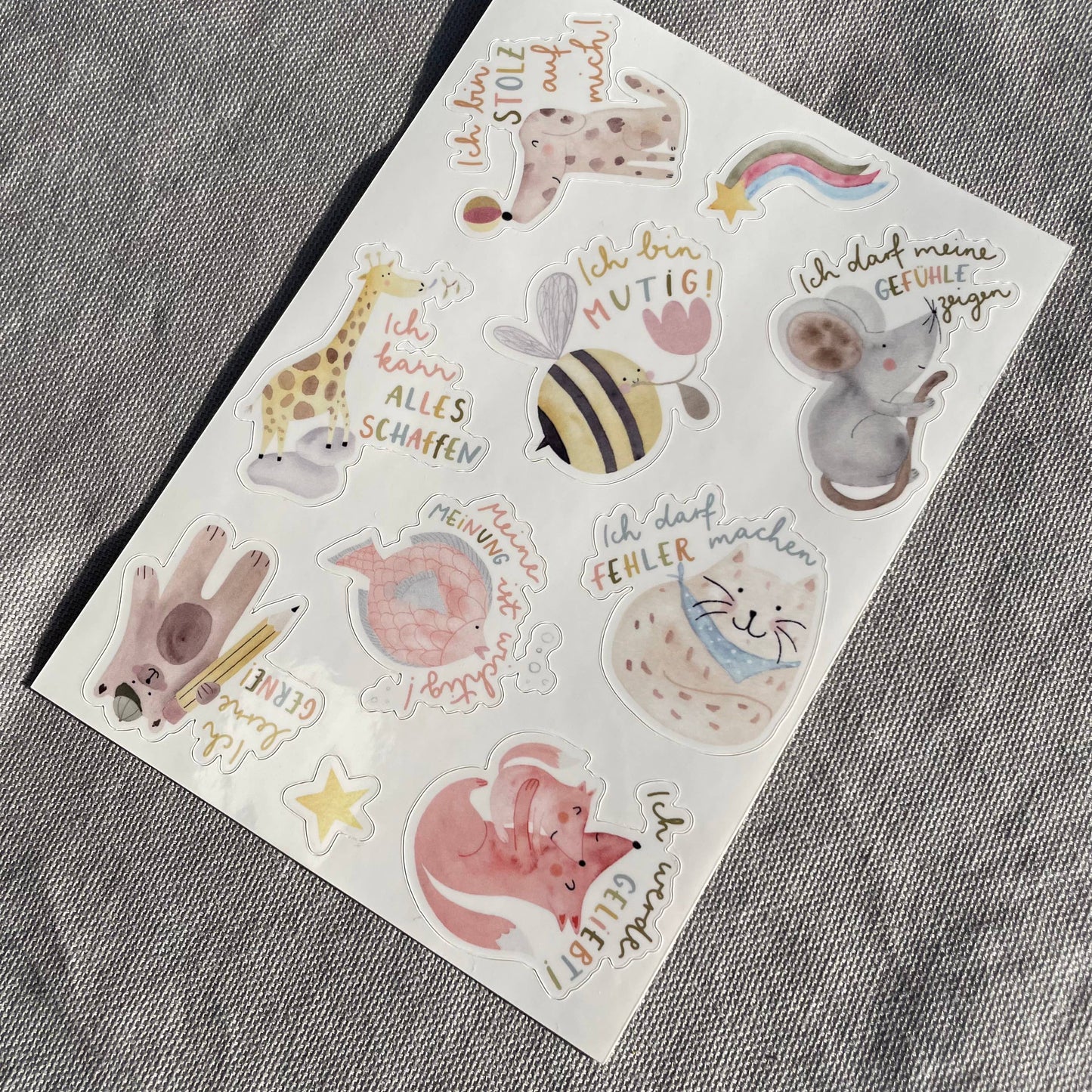 Stickerbogen - Mutmacher