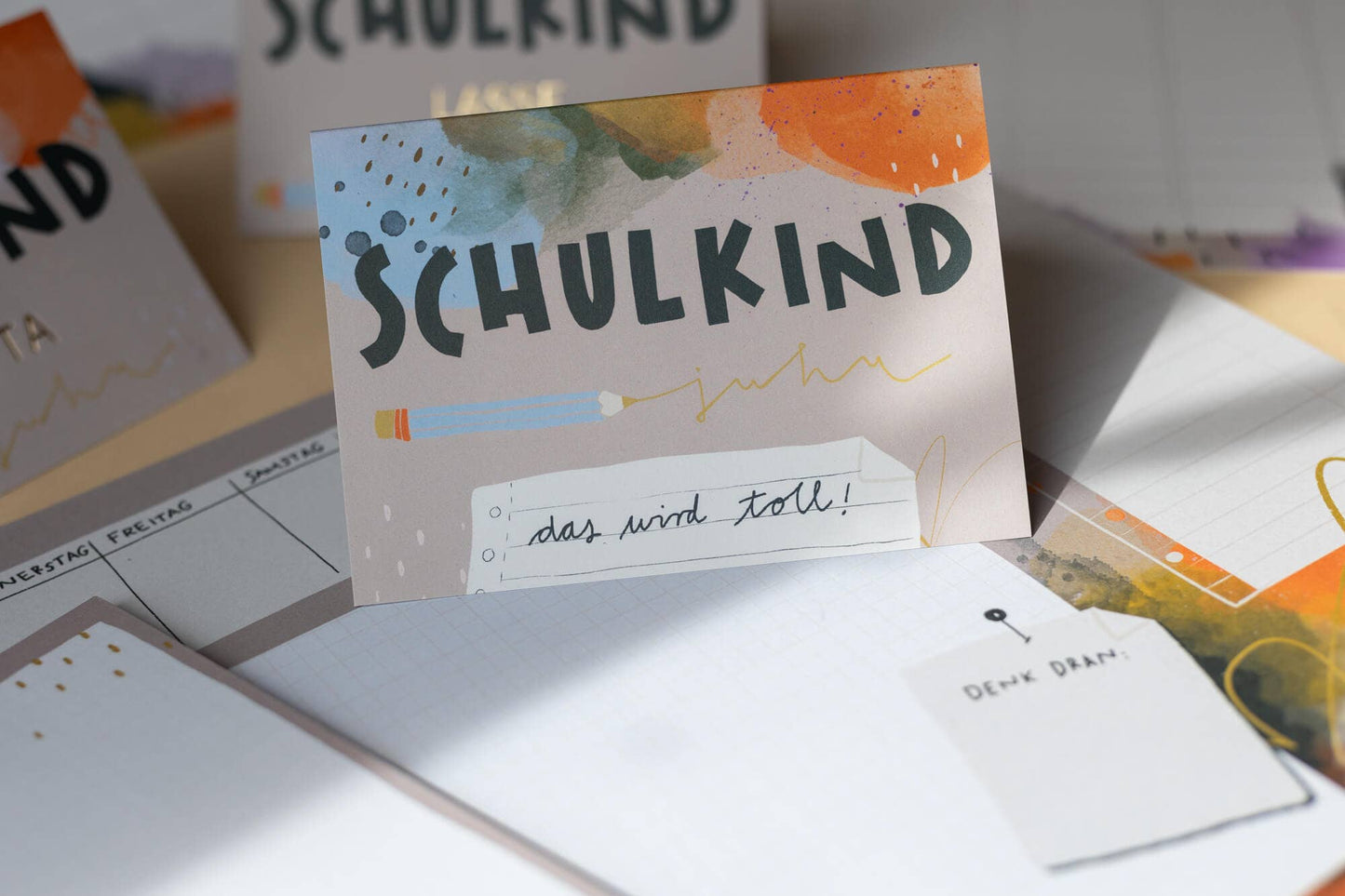 Klappkarte - Schulkind A6