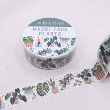 Washi Tape - Zimmerpflanzen