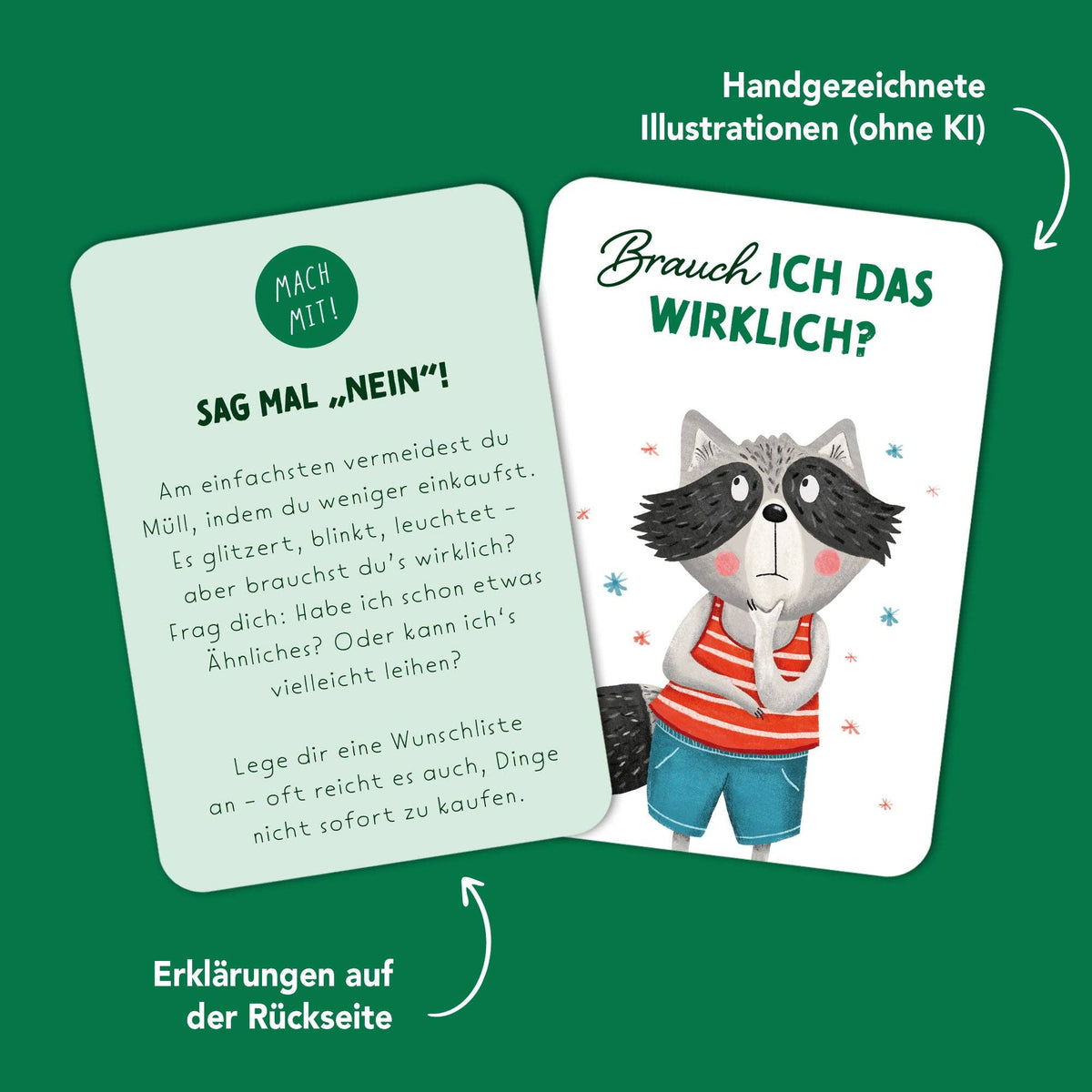 Umweltkarten Starke Taten für Kinder von Rüsselfuchs