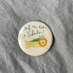 Button Auf in die Schule Löwe von Hannahs Firlefanz