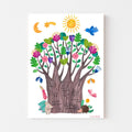 Poster Affirmationsbaum von Frau Ottilie A3