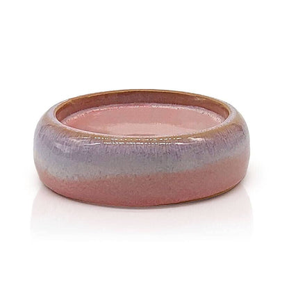 Kerzenteller groß, rosa