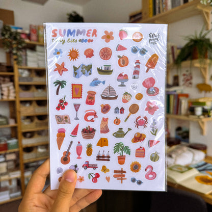 Vinyl-Stickerbogen - Sommer-Kleinstteile
