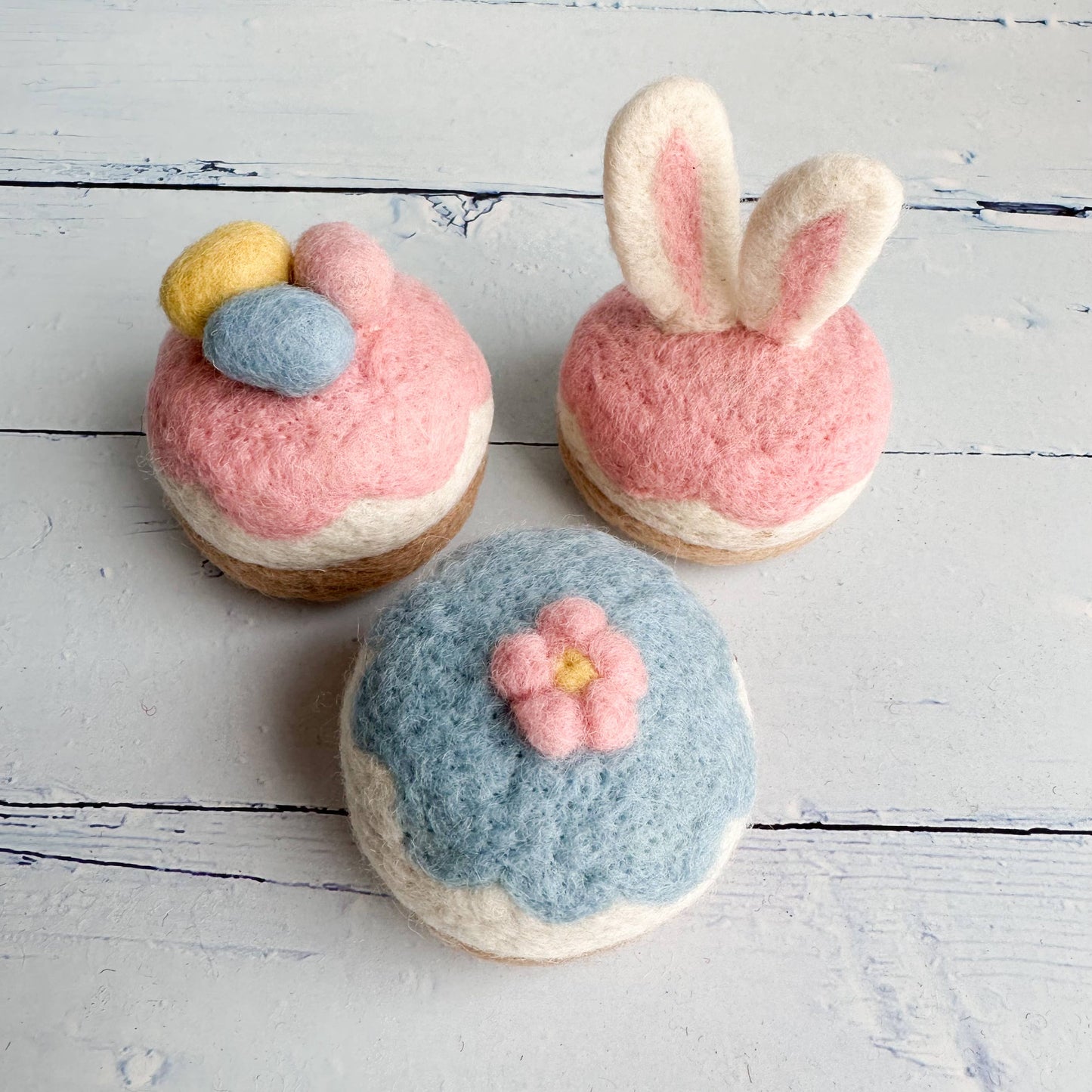 Filz - Käsekuchen-Häppchen - Set aus 3 Stück