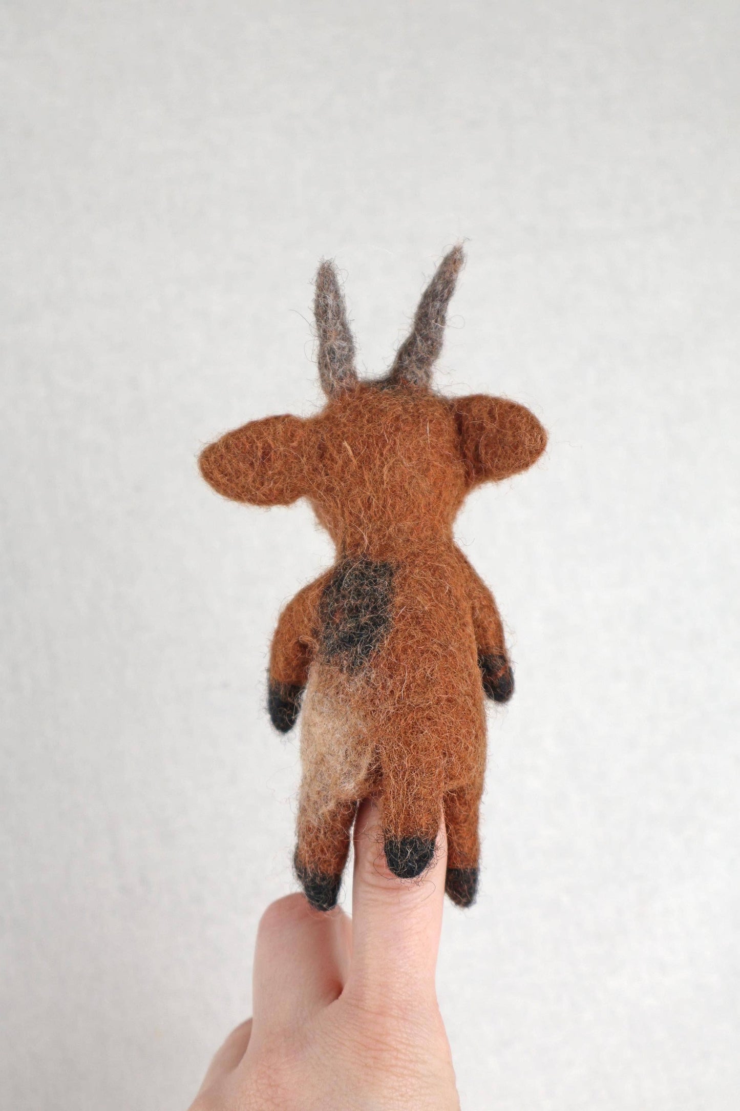 Filzfingerpuppe - Ziege
