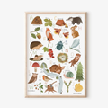 Poster Wald ABC von Tilda & Theo A4