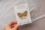 Mini-Bügelbild Schmetterling „Ich darf mich frei entfalten.“ von Liesels Wicht auf A7-Kärtchen