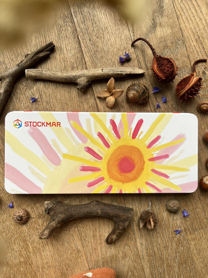 Stockmar Deckfarben 12 Farben + Deckweiß + Pinsel + Mischpalette