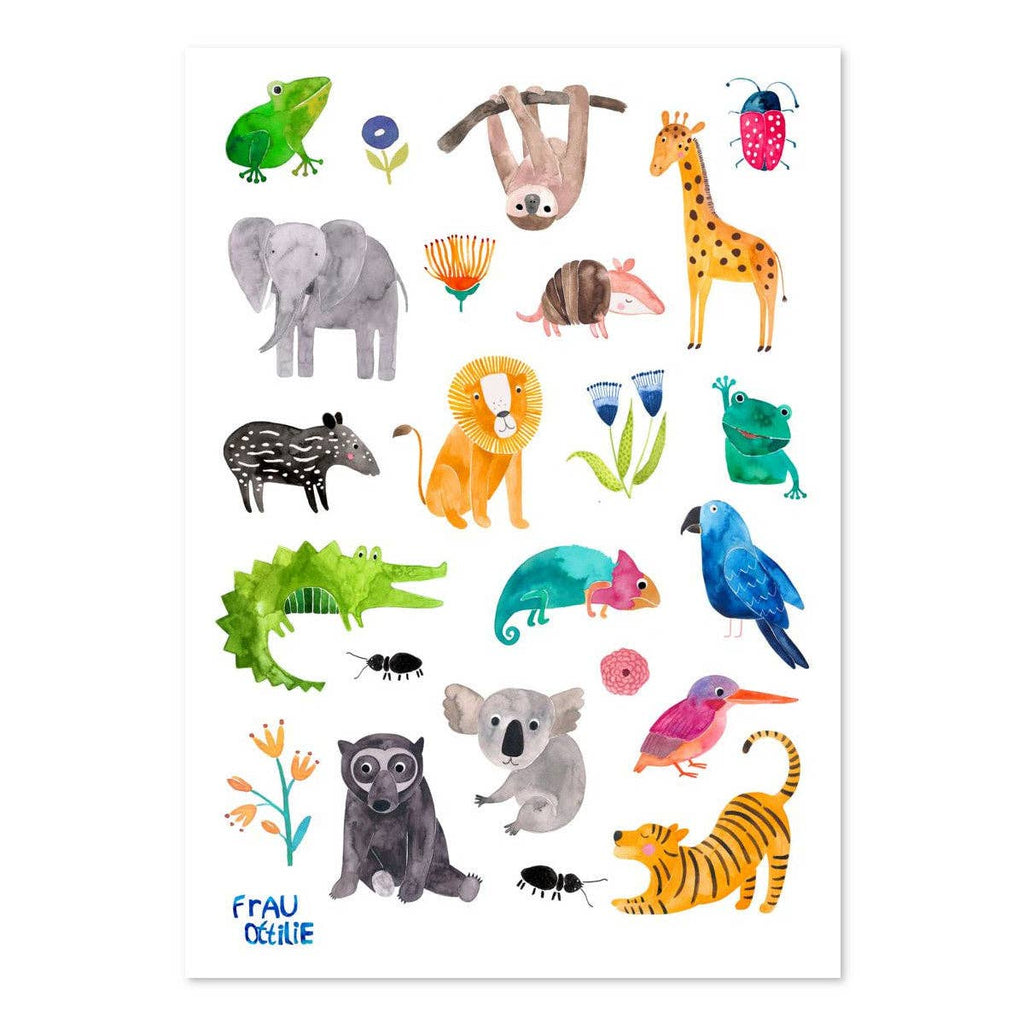 Kindertattoos Wilde Tiere von Frau Ottilie, Ansicht 3