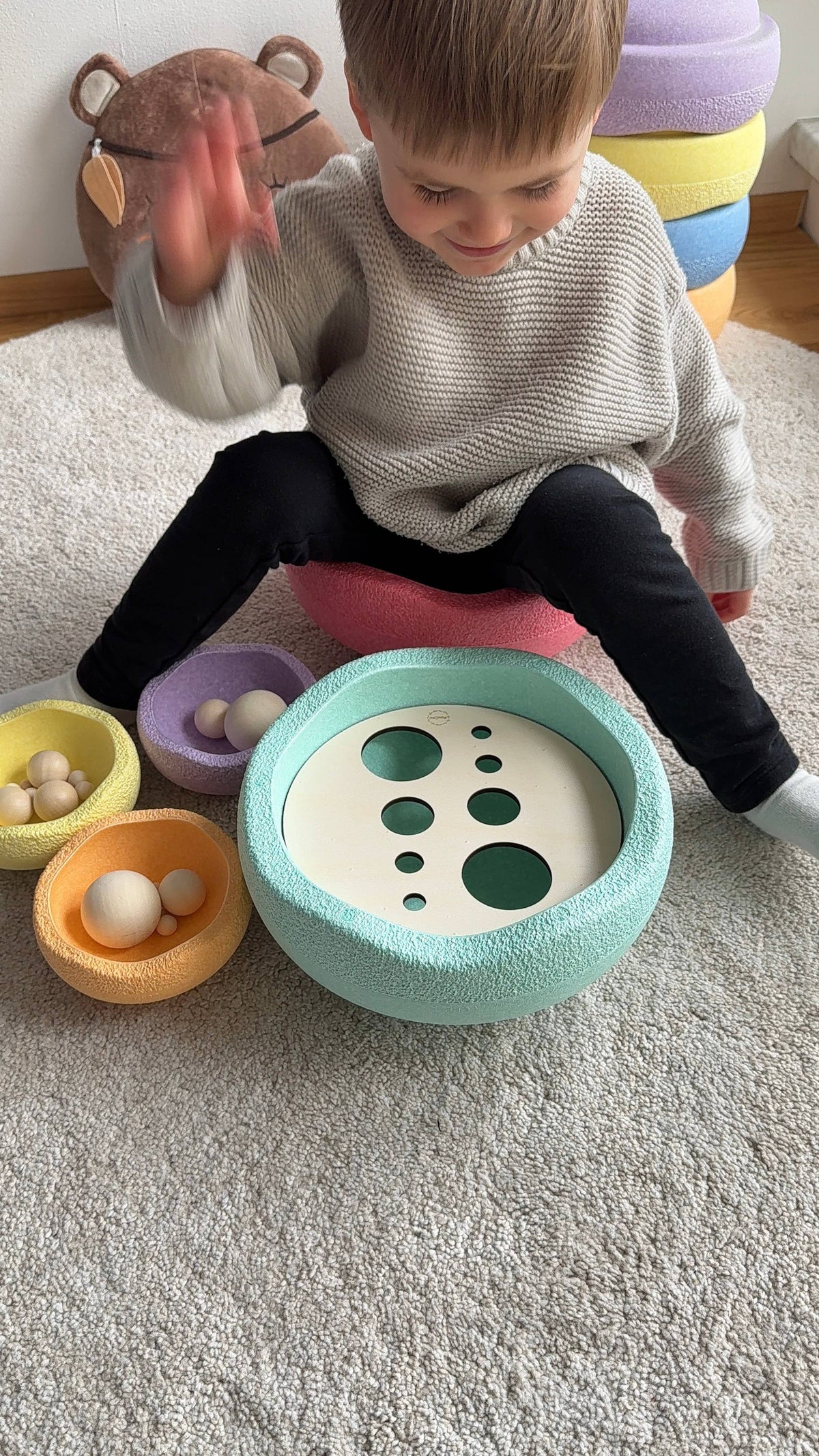 Aktivitätsplatte Größenstufen kompatibel mit Stapelstein® von MomsCrew, Ansicht 8