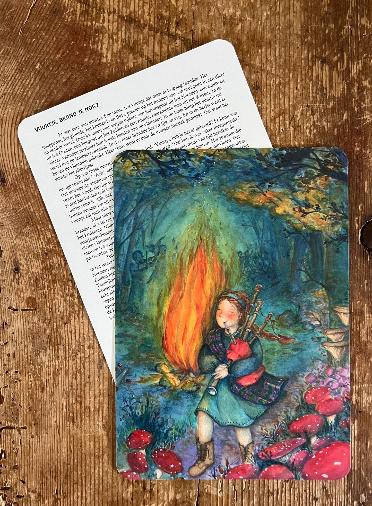 Erzählkarte - Feuer, brennst du noch? A5