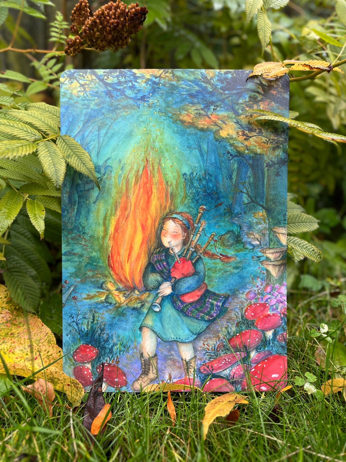 Erzählkarte - Feuer, brennst du noch? A5