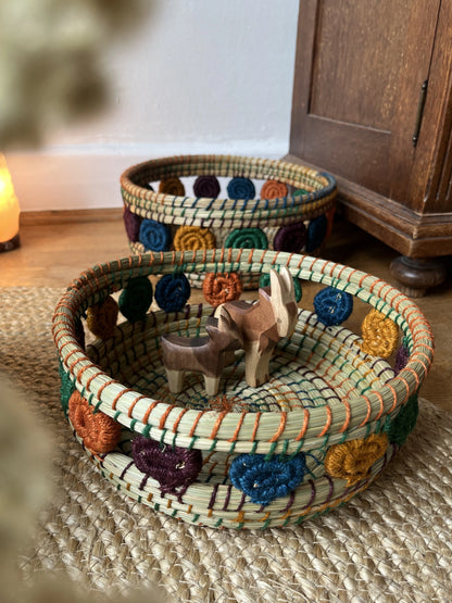 Körbe "Blumen" 2er-Set