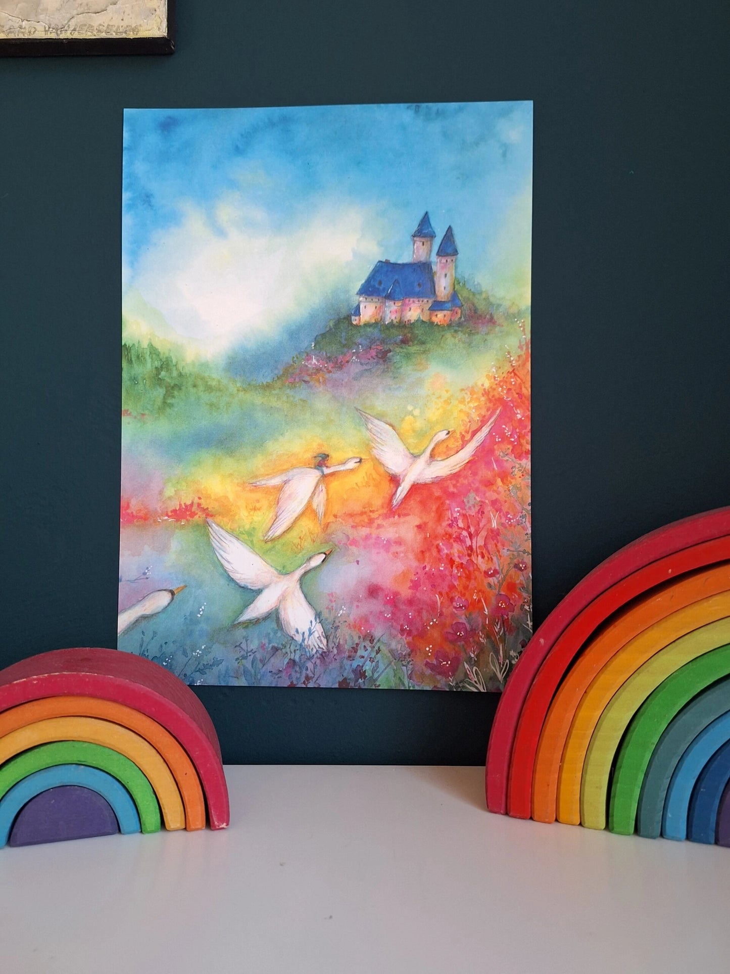 Fliegende Schwäne A5