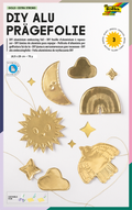 folia Alu-Prägefolie Gold, 3 Blatt in der Mappe