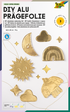 folia Alu-Prägefolie Gold, 3 Blatt in der Mappe