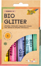 folia Bio-Glitter Mix Regenbogen, 5 Dosen in der Schachtel