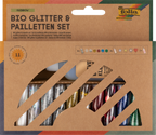 folia Bio-Glitter und Pailletten Set Regenbogen in der Schachtel