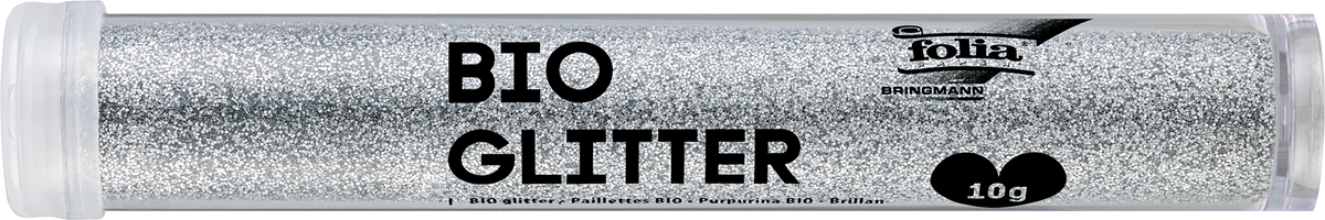 folia Bio-Glitter Silber, 10 g Dose
