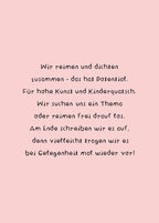 Adventskalender-Karte von Frau Ottilie, Rückseite mit der Aktivität Reimen und Dichten