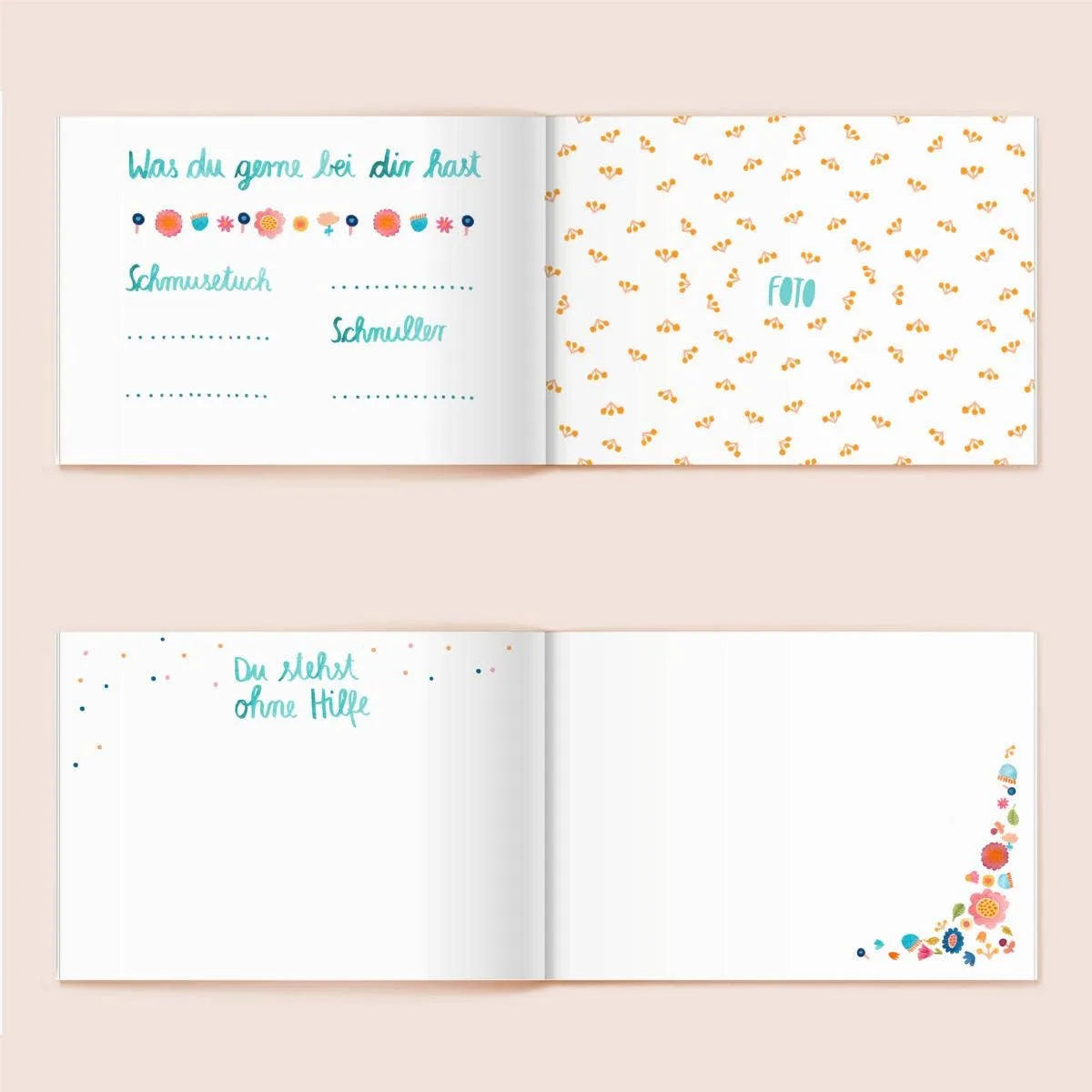 Babytagebuch von Frau Ottilie, Blick ins Buch