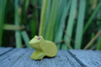 Holzfigur Frosch von HolzWald, hellgrün