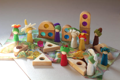 Bauspiel - Märchendächer 12 Teile