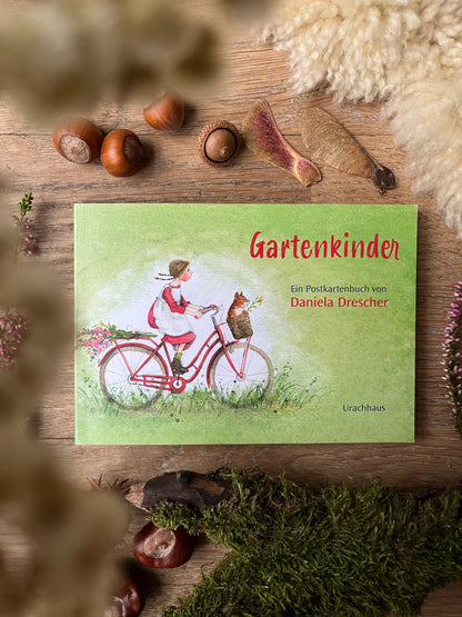 Postkartenbuch Gartenkinder