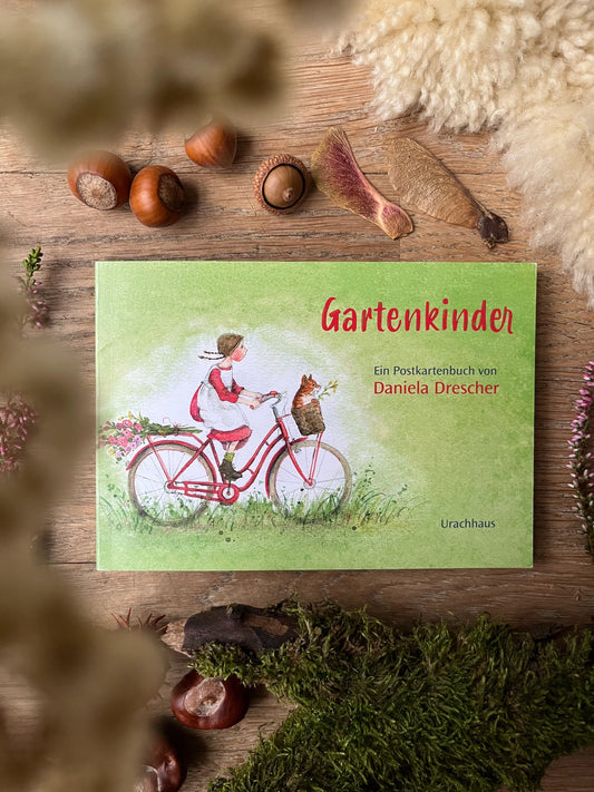 Postkartenbuch Gartenkinder