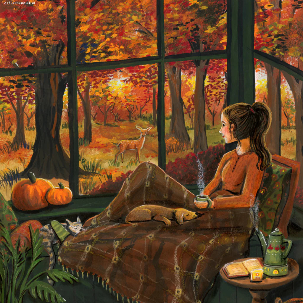 Motiv Gemütlich am Fenster