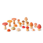 Grapat Mushroom Grove Holzpilze, alle Holzpilze nebeneinander