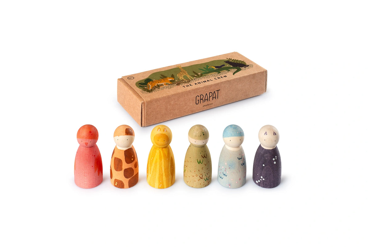Grapat The Animal Crew Tierfiguren aus Holz