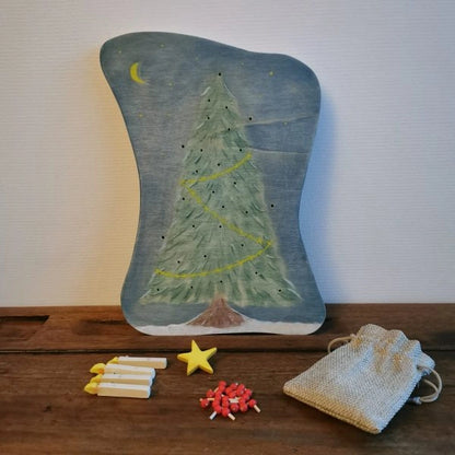 Adventskalender aus Holz - Weihnachtsbaum