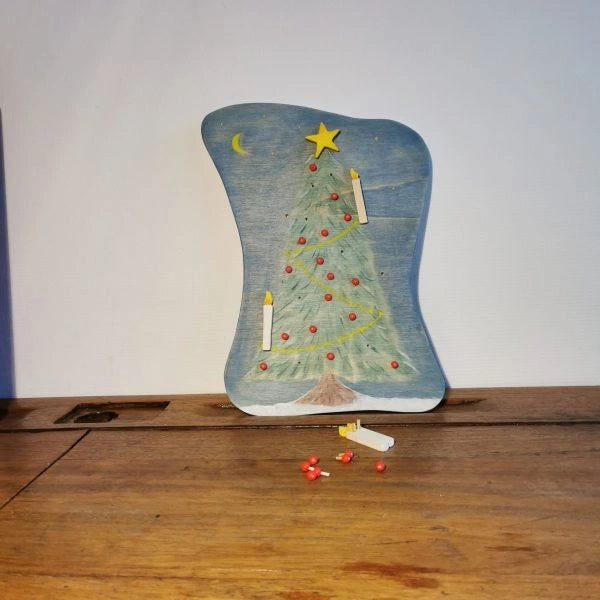 Adventskalender aus Holz - Weihnachtsbaum