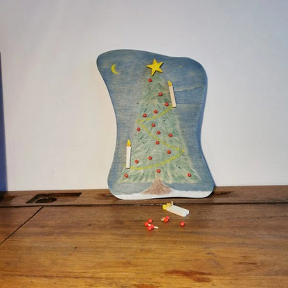 Adventskalender aus Holz - Weihnachtsbaum
