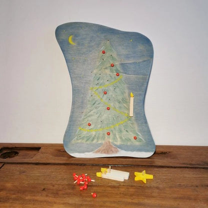 Adventskalender aus Holz - Weihnachtsbaum
