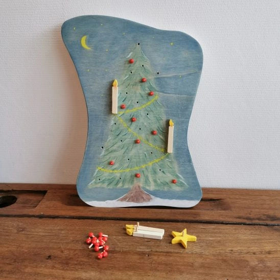 Adventskalender aus Holz - Weihnachtsbaum