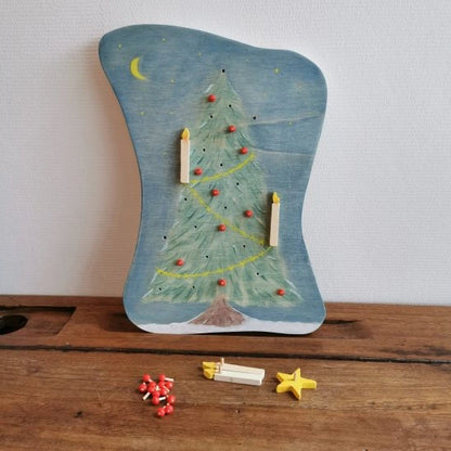 Adventskalender aus Holz - Weihnachtsbaum