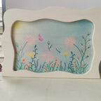 Hintergrundtafel Blumenwiese von Hamer & Zaag, Hintergrundtafel mit Wildblumenwiese