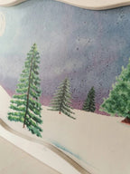 Hintergrundtafel Winter von Hamer & Zaag, Nahaufnahme der verschneiten Tannen