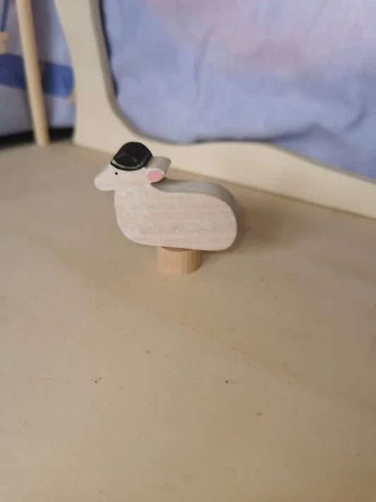 Stecker - Schafbock mit schwarzem Hut