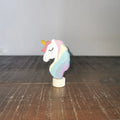 Stecker Einhorn von Hamer & Zaag, Einhornkopf mit Regenbogenmähne in Pastell