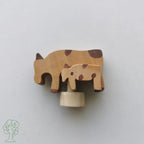 Stecker Kuh mit Kalb von Hamer & Zaag, gefleckte Kuh mit Kalb